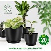 Lifemaster Plant Pots with Drainage - Sturdy Plastic, Stackable Design for Indoor and Outdoor Gardening - 4 of 4