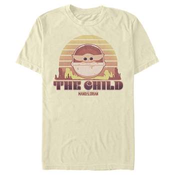 Men\'s Star Wars The Mandalorian The Child Retro Stripes T-shirt : Target | T-Shirts