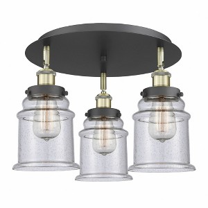 Canton - 3 Light Flush Mount In Industrial Style-10.75 Inches Tall and 17.75 Inches Wide - 1 of 1