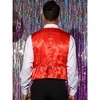 INSPIRE CHIC Men's V-Neck Sleeveless Party Shiny Sequin Vest - 3 of 4
