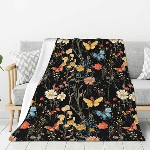 Lomsoe Christmas Pine Tree White Winter Couch Throw Blanket Flannel Soft Blanket for Living Room Bed Sofa Travel Office Camping. - 1 of 4