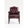 PAGED Ergonomic Office Chair, Modern Leather Executive Chair with Padded Seat, Guest Chair for Meeting Waiting Room - 2 of 4