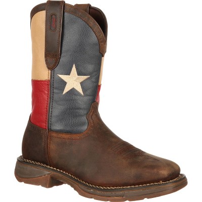 Men's Rebel by Durango Steel Toe Texas Flag Western Boot