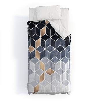 Elisabeth Fredriksson Soft Gradient Cubes 100% Cotton Comforter Set - Deny Designs
