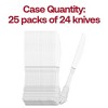 Smarty Had A Party Shiny Baroque Silver Plastic Knives - 600 pcs - 4 of 4