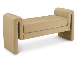 Meridian Furniture,Sloan Velvet Bench - 1 of 4