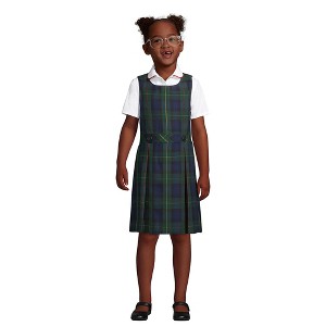 Lands' End Kids Uniform Plaid Jumper - 1 of 3