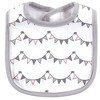 Hudson Baby Infant Girl Cotton Bib and Headband Set 5pk, Pink Safari, One Size - 3 of 4