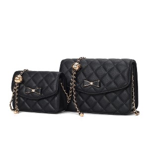 MKF Collection Blossom Quilted Shoulder Bag with a Mini Bag set by Mia K - 1 of 4