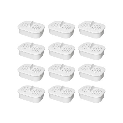 Nispira Water Pitcher Dispenser Filter Replacement, compatible with Nakii NFP-100, Removes Chlorine, Lead, Odor, Color. 12 Packs