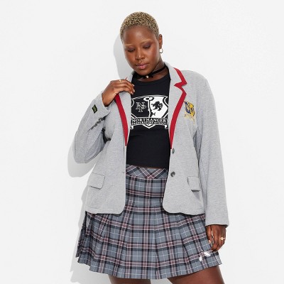 Women's Target Exclusive Beetlejuice Astrid Graphic Blazer - Heather