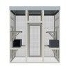 LAOTIES Wooden Outdoor Cat Enclosure with Waterproof Roof,Multi Level Catio Pet House - 4 of 4