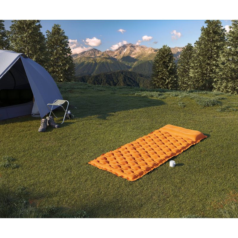 Intex TPU Cot Camping Sleeping Mat with Hand Held Mini USB Pump, 4 of 5