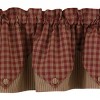 Park Designs Sturbridge Red Point Valance 15''L - image 3 of 4