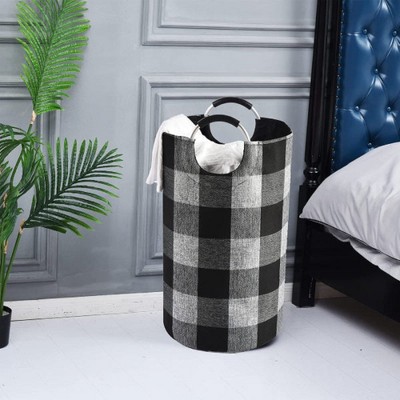 Apex Vanguards Black Tall Collapsible Laundry Basket