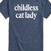 Men's - Instant Message - Childless Cat Lady White Short Sleeve Graphic T-Shirt - 2 of 4