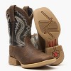 Kids Durango® Lil' Rebel Pro Big Kids’ Acorn Black Onyx Western Boot - 2 of 4