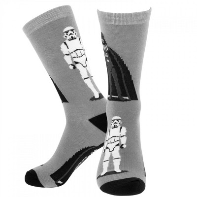 Mens Star Wars Darth Vader and Stormtroopers Crew Socks
