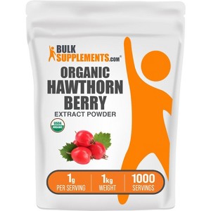 BulkSupplements Organic Hawthorn Berry Extract Powder - 1 of 4