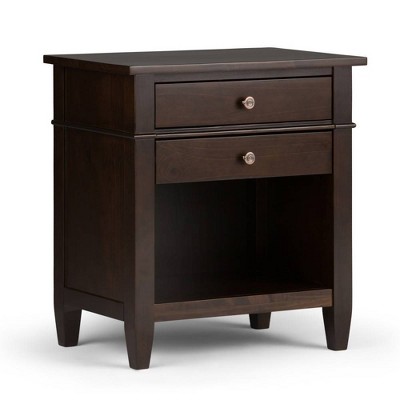 cherry wood nightstand target