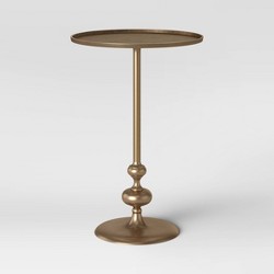 Everts Modern Accent Table Brass - Christopher Knight Home : Target