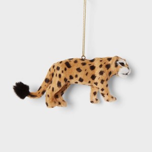Faux Fur Leopard Christmas Tree Ornament - Wondershop™ - 1 of 3