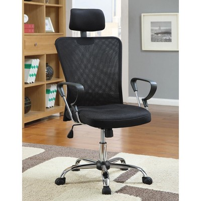 TiramisuBest Black Breathable Mesh Office Chair: Height Adjustable, Ergonomic & Mobile