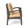 GDFStudio Hilary Outdoor Wicker 3 Piece Chat Set with Cushion - 4 of 4