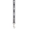 Casual Canine Reflective Pawprint Dog Leash, 4-Feet x 5/8-Inch Lead, Black - 2 of 2