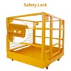 Forklift Safety Cage, 43x45 Inches Heavy Duty Man Basket with Harness - 1300LBS Load for 2 People - 4 of 4