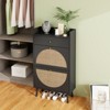 ALEXOUN Freestanding Shoe Rack with 2 Flip Drawers & 1 Drawer for Home Entryway, Living Room, Bedroom Small Spaces,Black - 4 of 4