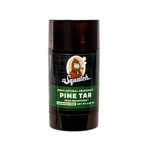DR. SQUATCH Men's Natural Deodorant - Pine Tar - 2.65oz