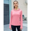 Women's Long Sleeve Sun Protection Hoodie Top - 2 of 4