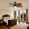 48"Quiet Ceiling Fans,5 Blades Ceiling Fan,Tropical Ceiling Fan With 3 Speed Wind 3 Color Dimmable Led Light Remote Control,Ac Motor-The Pop Home - 3 of 4