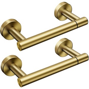 Matte Black Toilet Paper Holder - Wall Mount Modern Roll Holder for Bathroom - 1 of 4