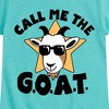 Girls' - Instant Message - Call Me The GOAT Fitted Short Sleeve Graphic T-Shirt - 2 of 4