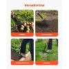 VEVOR Garden Fork, 4-Tine Gardening Pitchfork with Fiberglass Handle, 45 in Heavy Duty Digging Fork with Y Grip, Red&Black - 3 of 4