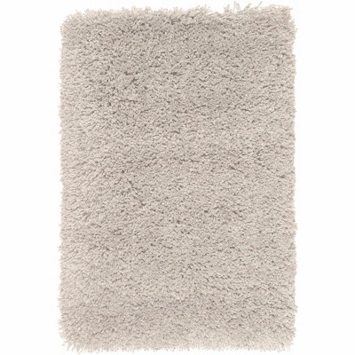 Hauteloom Tingly Solid Beige Shag Rug