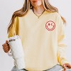 S.W.Smiley Fishing Club Anchor - Women's Lightweight Garment Dyed Sweatshirt - 2 of 4