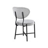 Meridian Furniture,Allure Grey Boucle Fabric Dining Chair, Set of 2 - 2 of 4