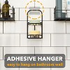 Shampoo Bar Holder, Self-Draining Soap Caddy for Shower, Bathroom Wall, Kitchen Sink, Stainless Steel Rack, Black - 3 of 4