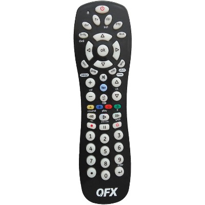 Qfx® 6-device Universal Remote With Glow-in-the-dark Buttons, Black : Target