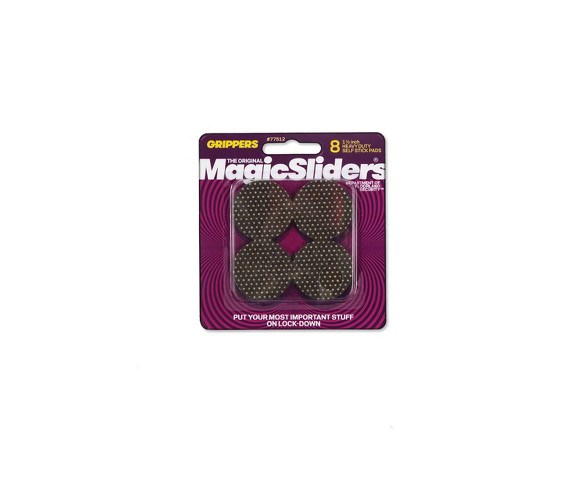 8pk 1.5" Heavy Duty Gripper Black - Magic Sliders