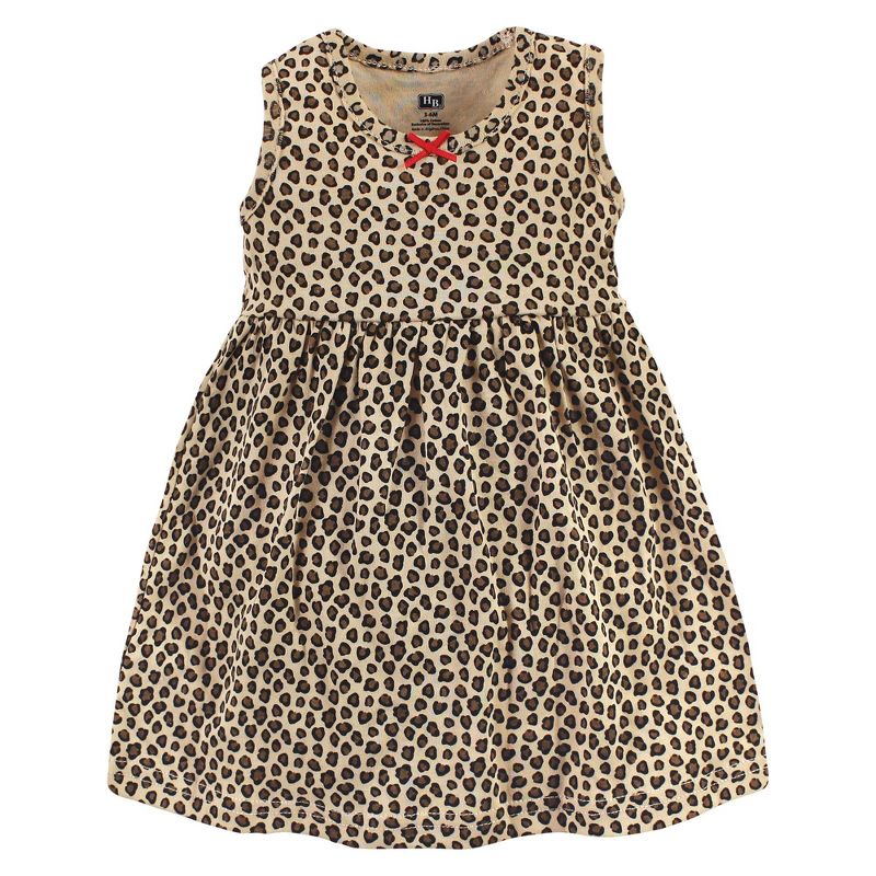 Hudson Baby Infant Girl Quilted Cardigan and Dress, Leopard Red, 4 of 6