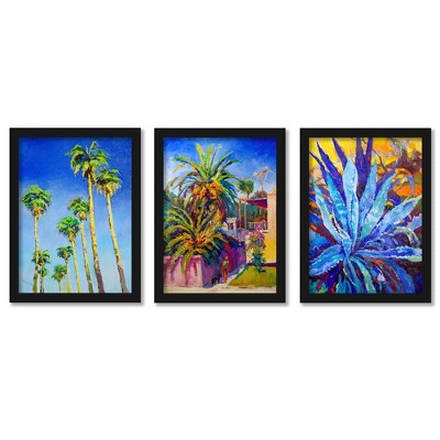 (set Of 3) Hollywood Impressions By Suren Nersisyan Framed Triptych ...