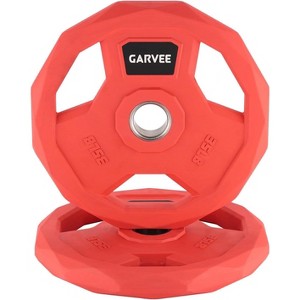 2-Inch Bumper Plates Set, Rubber Coated Weight Plates for Home Gym (2.5-95 Lbs) - Cast Iron Core - 1 of 4