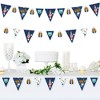 Big Dot of Happiness Blast Off to Outer Space - DIY Rocket Ship Baby Shower or Birthday Party Pennant Garland Decoration - Triangle Banner - 30 Pieces - 2 of 4