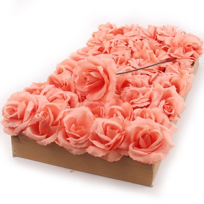 Floral Home 8" Pick Peach Rose - 50-Piece