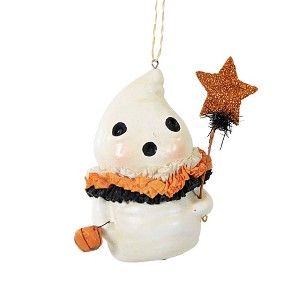 Bethany Lowe 2.75 In Little Boo With Star Halloween Ghost Tree Ornaments - 1 of 3