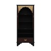 Famapy Vintage Luxury Storage Cabinet Bookcase Pantry: Intricate Carvings,Gold Accents,Glass Doors – Elevate Your Space - 4 of 4